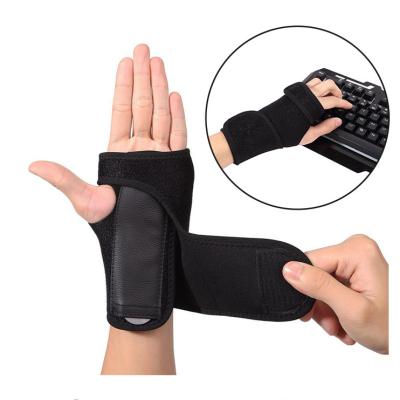 China Thumb Loop Wrist Brace for Carpal Tunnel, Adjustable Wrist Support Brace with Splints Right Left Hand for sale