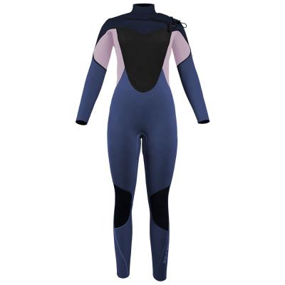 China Seaskin Anti-UV Mens Womens Wetsuits 4/3mm Lime Neoprene Surfing Front Zip Wetsuits For Surfing SUP for sale