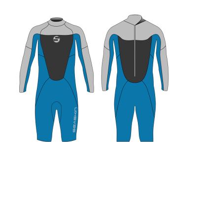 China Custom Seaskin Logo Mens Neoprene Diving Surfing Anti-UV Wetsuit for sale