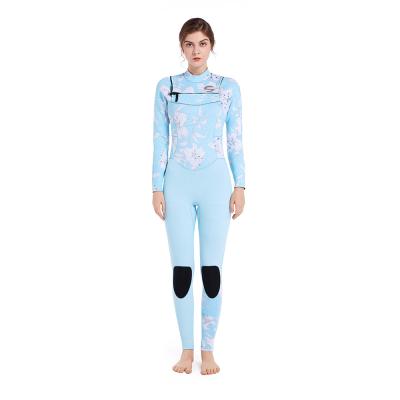 China Seaskin Anti-UV 3/2 Custom Colors Neoprene Chest Zip Vapor Wetsuits For Women Surfing for sale