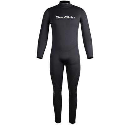 China Antibacterial Seaskin 3/2mm Men's Smooth Skin Neoprene Wetsuit Diving Surfing Snorkeling 1 Piece Back Zipper for sale