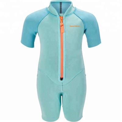 China Children 2mm Neoprene Small Front Zipper Anti-UV Wetsuit For Snorkeling for sale