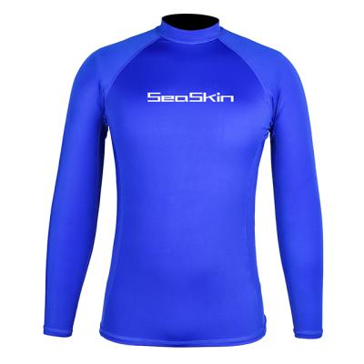 China Seaskin Antibacterial Men's 220g Polyester Muttahida Majlis-e-Amal Long Sleeve Rashguard Surfing Diving Suits For Swimming for sale