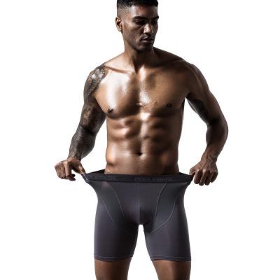 China Men's Sports Boxers Fitness Boxers Modal Professional Running Men's Long Length Boxers Breathable Quick-drying Boxers for sale