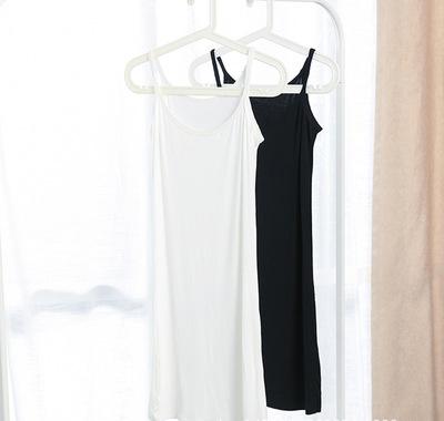 China Wholesale Hot Sale QUICK DRY Summer Inner Modal Tank Top Mid Length Vest Bottoming Shirt Butt Slim Tank Tops for sale