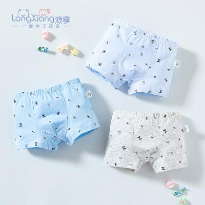 China QUICK DRY Underwear Mens Kids Boxer Shorts Pure Cotton Kids Boxer Underwear Boys Briefs Cartoon Kids Baby Boxers for sale