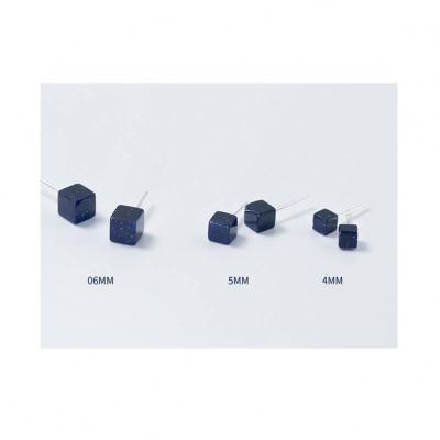 China Korean Cut Lead Free Nickel Free Sterling Silver Style G0109 925 Purple Galaxy Stone Square Stud Earring Studs For Women Jewelry for sale