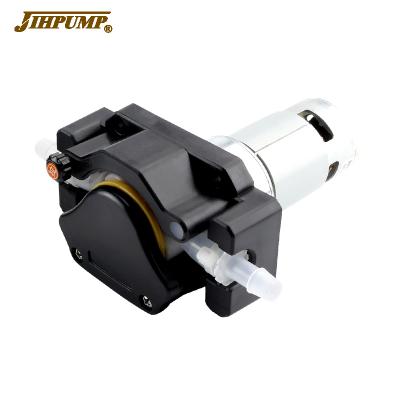 China Drinking Water Treatment JIHPUMP Manufacturer Peristaltic Food Liquid Filling Pump 12V 24V with Silicone Tubing for Coffee Machine for sale