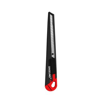 China Sinseung S501 9mm Snap Off Utility Knives All Metal Body Cardboard Cutting Tools for sale