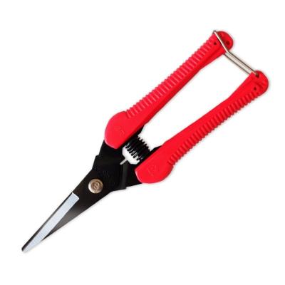 China Lock Scissors Plastic Handle Housework Scissors With Safety Lock for sale