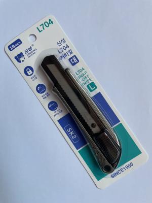 China Aluminium Alloy Handle Heavy Duty Utility Knife 18mm With SK2 Steel Blade zu verkaufen