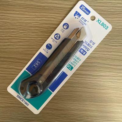 China ABS Plastic Handle SK2 Carbon Steel Blade Utility Knife for sale