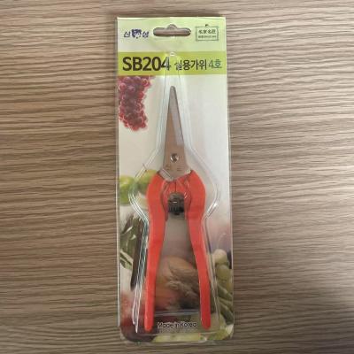 China Professional SB204 Hardware Scissors With Red Handle 80g Weight for sale