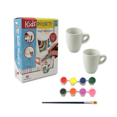 China Viable Paint Your Own DIY Ceramic Coffee Mug Painting Kit For Kids for sale