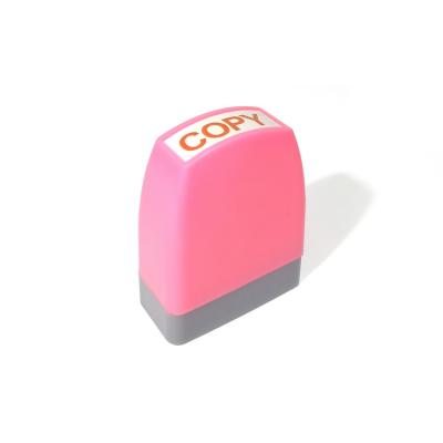 China Office Desk Stock Foam Ink Pad Teacher Rubber Photosensitive Designer Stamp for sale