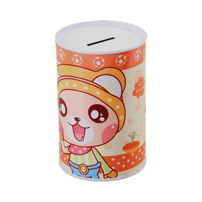 China Wholesale Gift Animal Creative Iron Piggy Bank Piggy Bank Cylinder Tinplate Cartoon Piggy Bank for sale