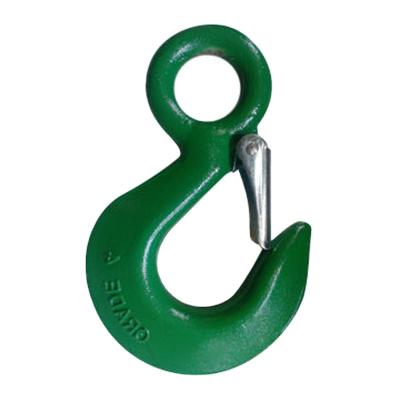 China Heavy Industry Haning Swivel Eye Hooks with Latch, Painted Green for sale