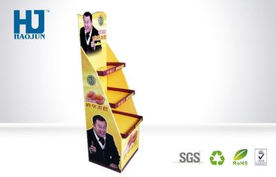 China Corrugated Red Advertising Cardboard Pallet Display For Supermarket for sale