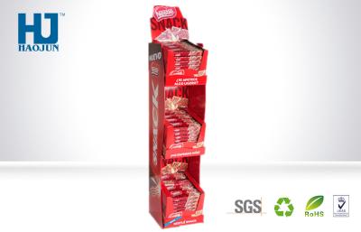 China Recyclable Cardboard Retail Displays For Snacks , Paper Promotion Display Racks for sale