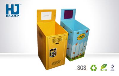 China Easy Assemble Cardboard Dump Bins Environmental Customized Four Colors for sale