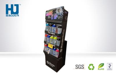 China Customized cardboard merchandising displays Pocket Display Bin For Water Cups for sale