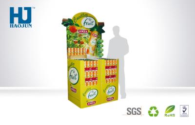 China OEM Fruit Juice Dump Bin Display , Floor Stand Cardboard Dump Bins For Supermarket for sale