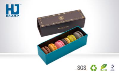 China Recyclable 6- pack Cardboard Packing Box For Macarons , Full Color Printed for sale