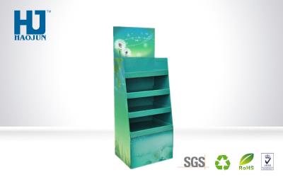 China Green Color Custom Cardboard Display For Trade Show / Christmas Decorations for sale