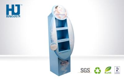 China 350g CCNB K5 Corrugated Cardboard Display Stand For Cleanser for sale