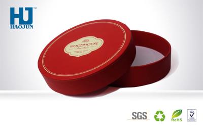 China Red Chocolate Round Food Gift Boxes Packaging Customized With SGS Certification for sale