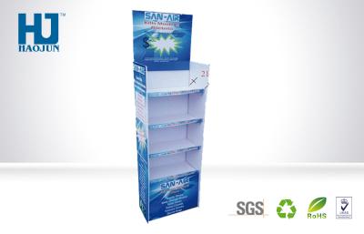 China Eco-friendly Cardboard Beverage  Displays , Cosmetic Pop up Cardboard Display Stand for sale