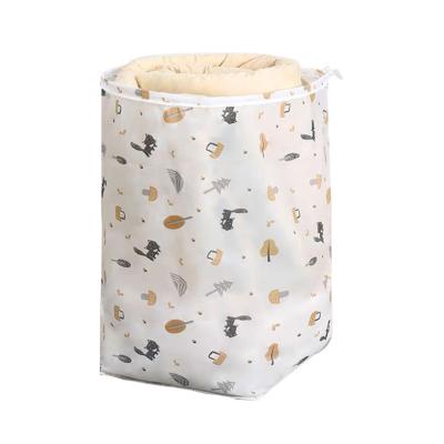 China Viable Promotional Factory Produced Waterproof PEVA Quilt Storage Bag Travel Storage Bag for sale