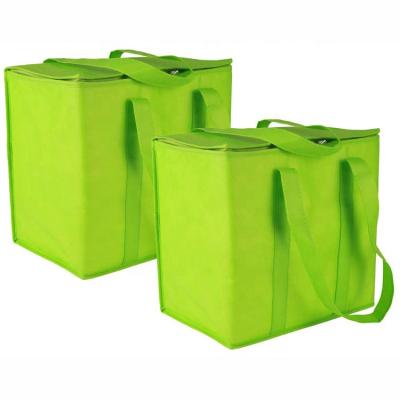 China Waterproof Custom Promotional Food Eco-Friendly Nonwoven Lunch Cooler Thermal Shopping Bag for sale