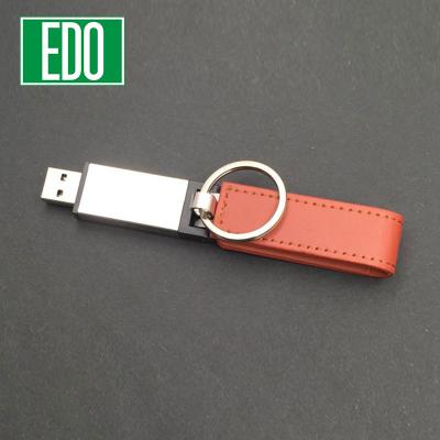 China Custom Metal Logo Leather Usb Flash Drive 2.0 3.0 64G 8GB 16GB 32GB 4GB Memory Sticks Pen Drives Gift for sale