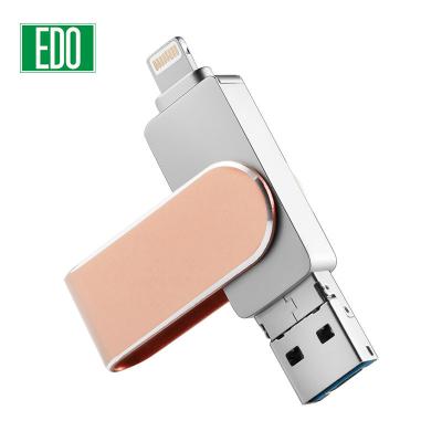 China Flash Usb 2.0 Metal Usb Reader 32gb 16gb OTG Dual Mini Pen Drives 128gb 64gb For PC And Android Phones for sale