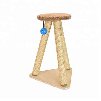 China Small Viable Cat Tree Tiny Cat Rest Platform Sisal Cat Toy for sale