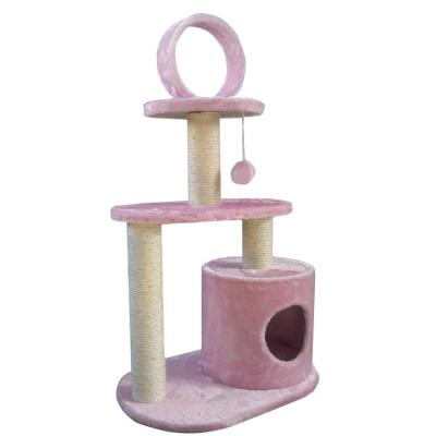 China Scratch Post Majestic Viable Cat Wood Condo Tree Pet Luxury Cat Tree House for sale