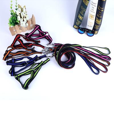 China Fashion Sustainable Style Dog Collar And Reflective Nylon Leash Set Pet Accessories For S/M/L Dogs for sale