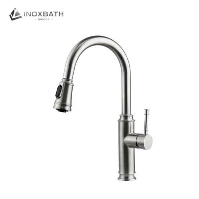 China Smart Sense Faucets Touch Lower Sensor Kitchen Faucet 2 Function 304 Stainless Steel Kitchen Faucet for sale