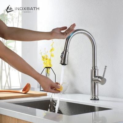 China Sensor Touch Water Mixer Tap Kitchen Faucet Modern Modern Automatic Touch Kitchen Faucet for sale