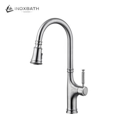 China New Design Kitchen Faucet Accessories Minimalistic Sus304 Deckmount Swan Kitchen Faucet Modern Brass Faucet for sale