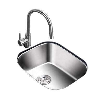 China Without Brass CUPC Faucet High Grade Factory Custom Under Mount Deep Single Bowl Stainless Steel Kitchen Sink for sale