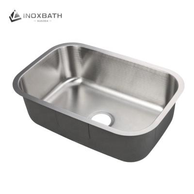 China Without Faucet Kitchen Design Ware 304 Stainless Steel Single Bowl Kitchen Sink High End Modern Sanitary Ware for sale