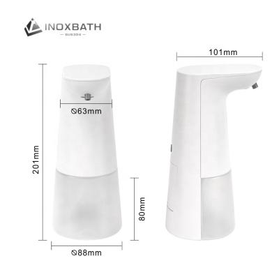 China Morden Simple Hands Free Plastic Automatic Smart Foaming Bathroom Kitchen Soap Dispenser Creative Control By Battery for sale