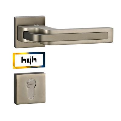 China Modern home/apartment/hotel bathroom/villa Guangdong-hyh lock and so on door set Europe quality door handle zinc alloy fashion with a lock for the inner door for sale