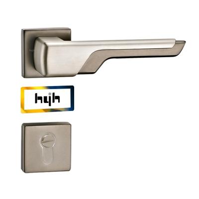 China Zinc alloy home/apartment/hotel hardware/villa Guangdong-hyh and so on new style simple cylinder Secury lock door lever bathroom Spain market Door Zamak Privacy Panel for sale