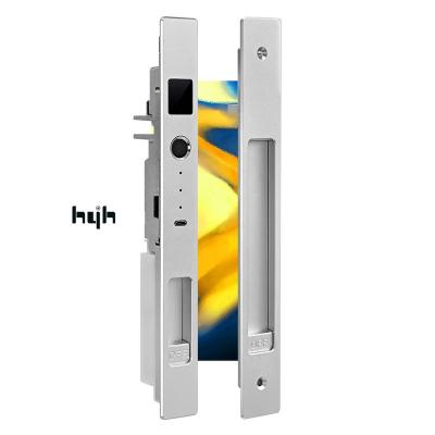 China Office/home/apartment/hotel/villa and so on biometric smart sliding glass door lock set with key for apartment metal fingerprint smart door lock for sale