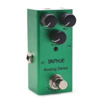 China Bypass True Analog DC 9V Mini Single Type Electric Guitar Delay Time Pedal SAPHUE Delay/Effect Knob Mix/Repeat for sale