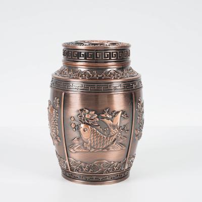 China Food Metal Tea Tin Container Vintage Rose Tea Tin for Home Decoration for sale