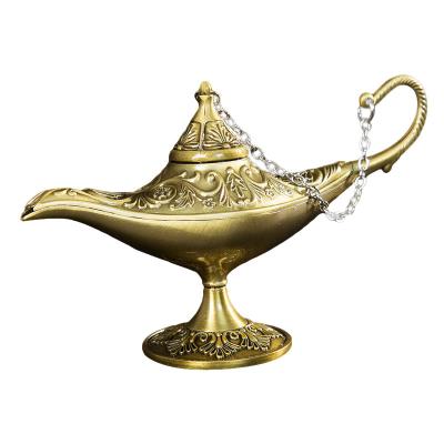 China New India Metal Open Aladdin Lamp Wishing Lamp Office Decoration Desk Gifts Wholesale for sale